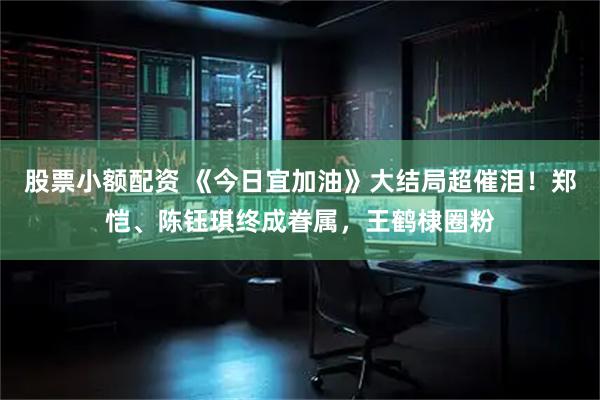 股票小额配资 《今日宜加油》大结局超催泪！郑恺、陈钰琪终成眷属，王鹤棣圈粉